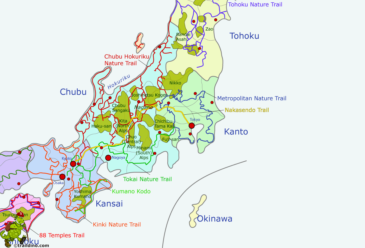 Nakasando Japan Trail Map Expat Hikers